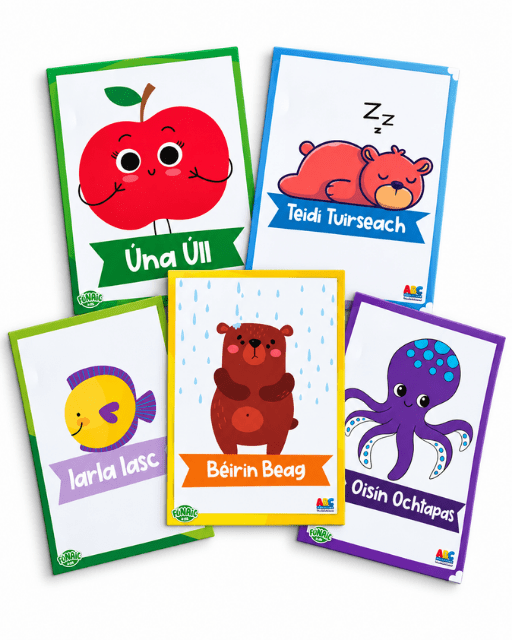 Fónaic le Fís B - A4 Póstaeir na gCarachtar Set of 30 - ABC School Supplies