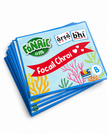 Fónaic le Fís B Focail Chroí Set Of 30 - ABC School Supplies