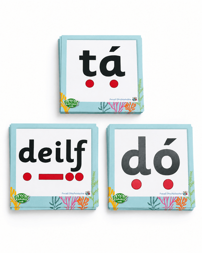 Fónaic le Fís B - Focail Dhíchódaithe Focail Set Of 91 - ABC School Supplies