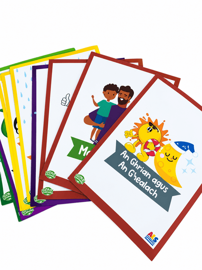 Fónaic le Fís C - A4 Póstaeir na gCarachtar Set of 42 - ABC School Supplies
