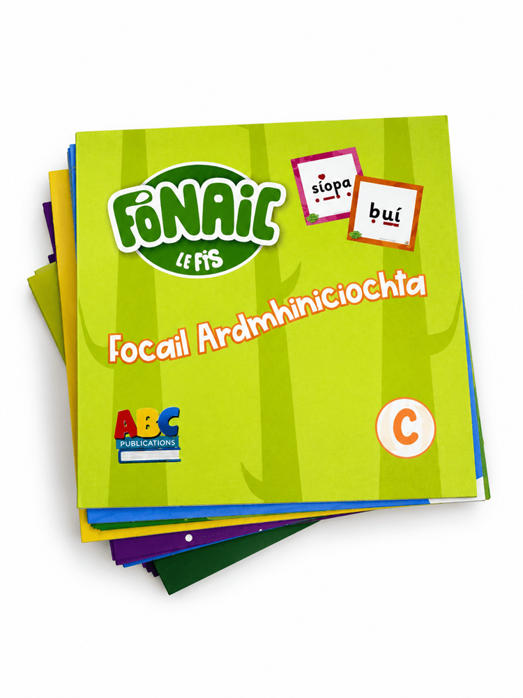 Fónaic le Fís C Focail Ardmhinicíochta Flashcards Set Of 90 - ABC School Supplies