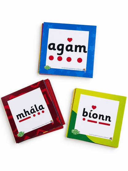 Fónaic le Fís C Focail Ardmhinicíochta Flashcards Set Of 90 - ABC School Supplies