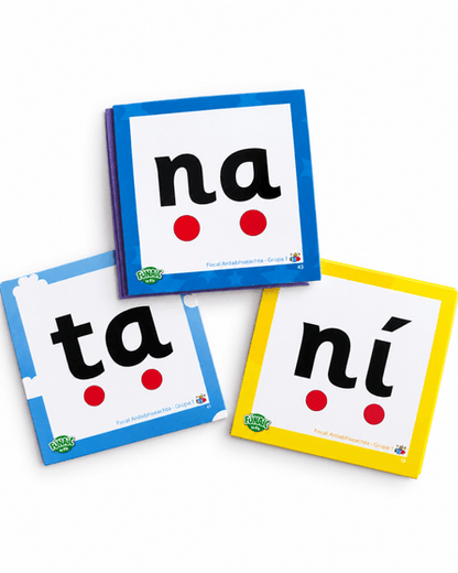 Fónaic le Fís Focail Ardmhinicíochta Flashcards Set Of 76 - ABC School Supplies