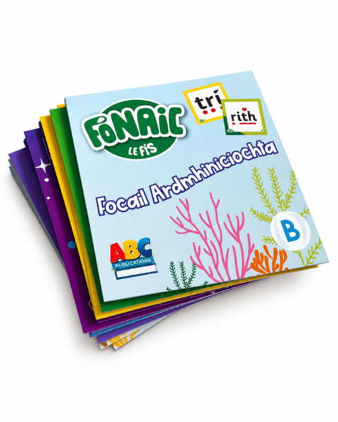 Fónaic le Fís Focail Ardmhinicíochta Flashcards Set Of 76 - ABC School Supplies