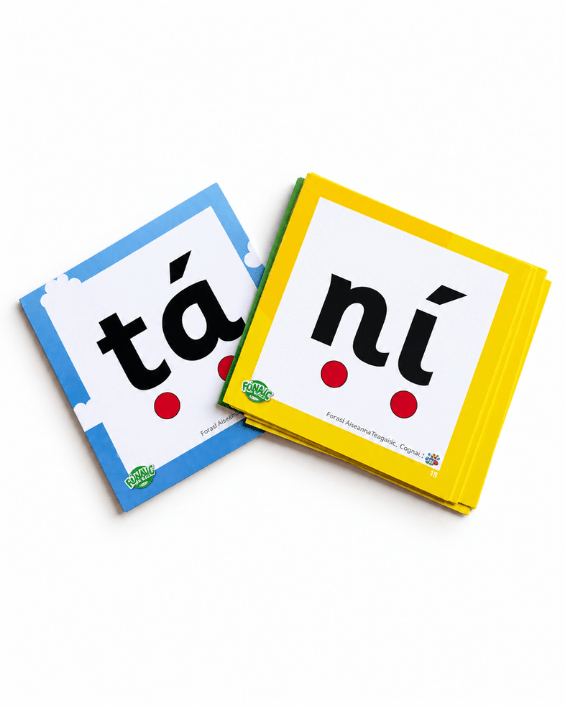 Fónaic le Fís Focail Ardmhinicíochta Flashcards Set Of 76 - ABC School Supplies