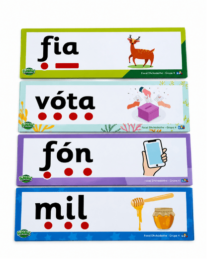 Fónaic le Fís Focail Dhíchódaithe Set Of 86 - ABC School Supplies