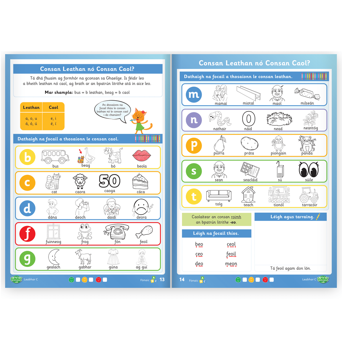 Fónaic le Fís Leabhar C Pack (incl Leabhrán Fuaime) - ABC School Supplies
