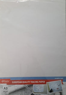 **Forte A3 10 Paper Tracing Paper - ABC School Supplies
