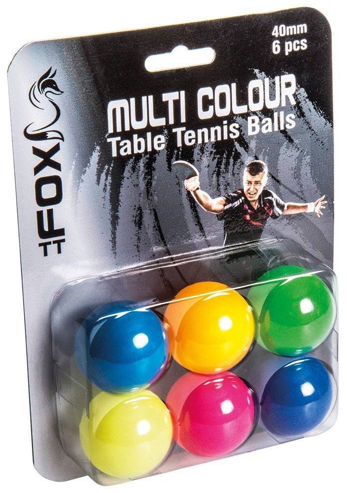 Fox Tt Coloured Table Tennis Balls (Pack Of 6) - ABC School Supplies