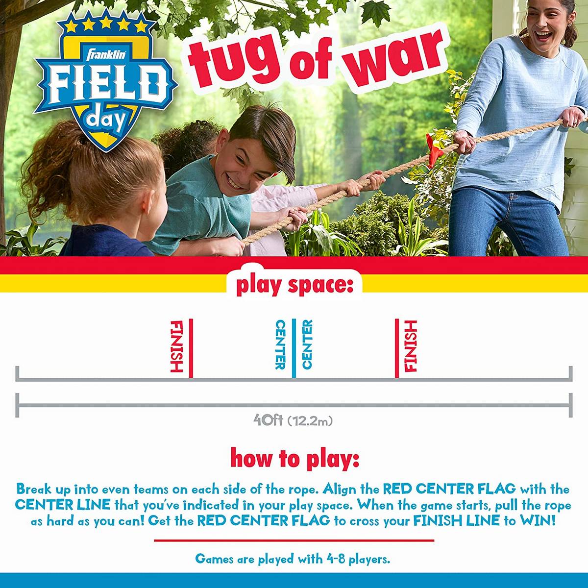Franklin Field Day Tug Of War Rope 20Ft - ABC School Supplies