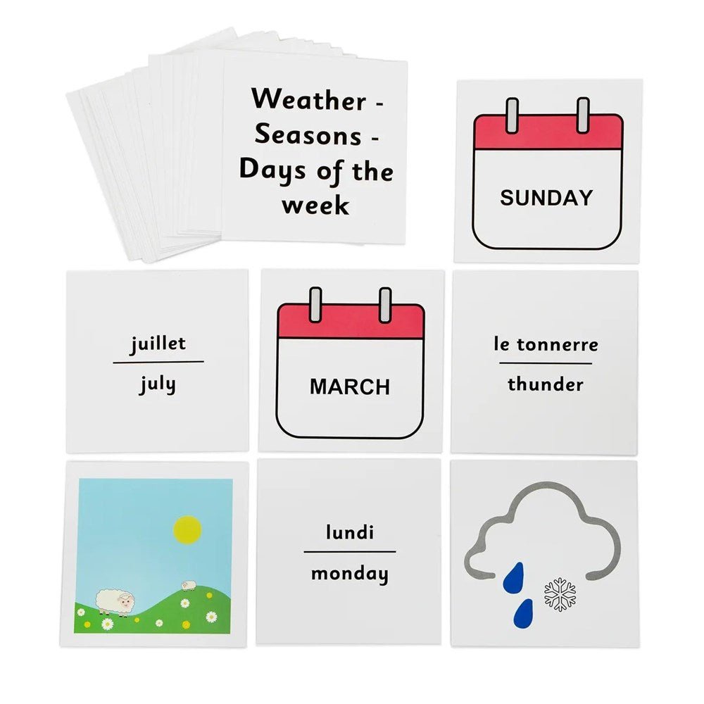 French Dice Cards Weather - ABC School Supplies