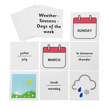French Dice Cards Weather - ABC School Supplies