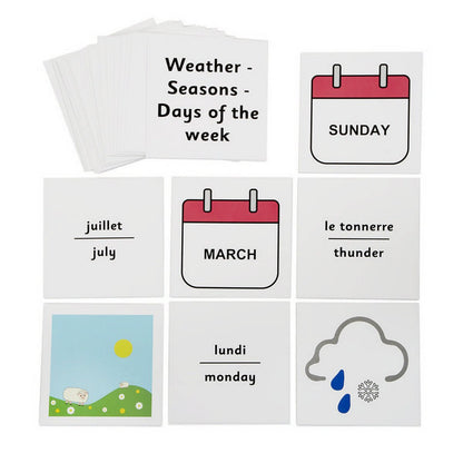 French Dice Cards Weather - ABC School Supplies