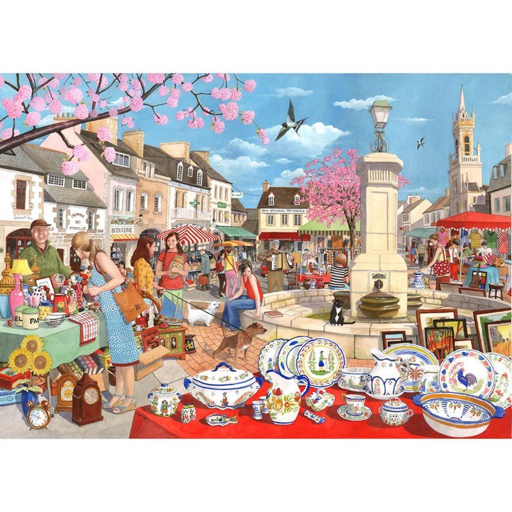 French Market - 1000 Piece Jigsaw Puzzle - ABC School Supplies