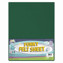 Funky Felt 9x12" Forest - Pack of 24 - ABC School Supplies