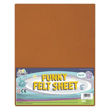 Funky Felt 9x12" Gold - Pack of 24 - ABC School Supplies