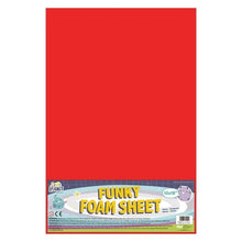 Funky Foam 12x18" Red - 12 Pack - ABC School Supplies