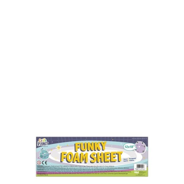 Funky Foam 12x18" White - 12 Pack - ABC School Supplies