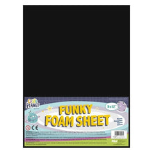 Funky Foam 9x12" Black - 12 Pack - ABC School Supplies