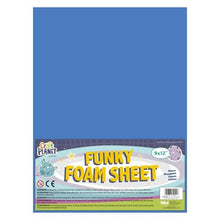 Funky Foam 9x12" Blue - 12 Pack - ABC School Supplies