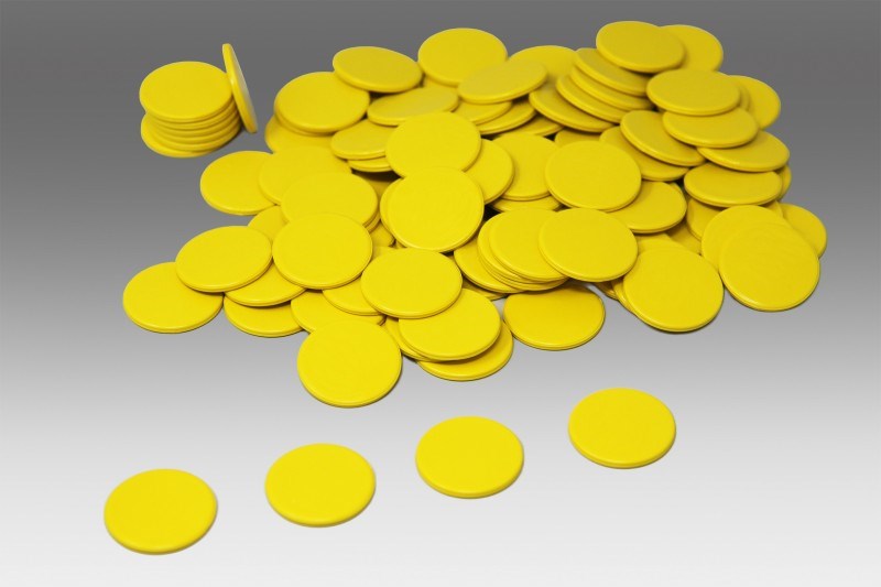 Yellow Counters Pack of 1000