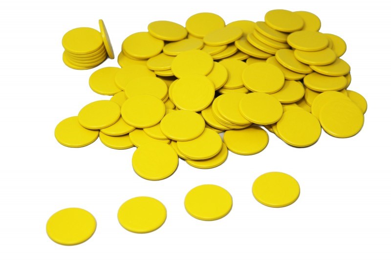 Yellow Counters Pack of 100