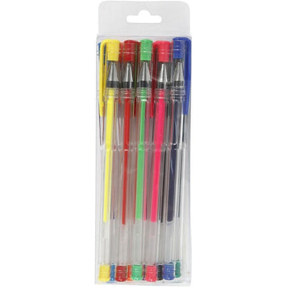 Gel Pens - Assorted Colours - Pack of 12 - ABC School Supplies