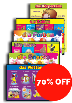 German Vocabulary Posters - ABC School Supplies