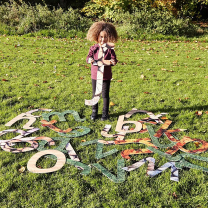 Giant Indoor Outdoor Natural Letters - ABC School Supplies