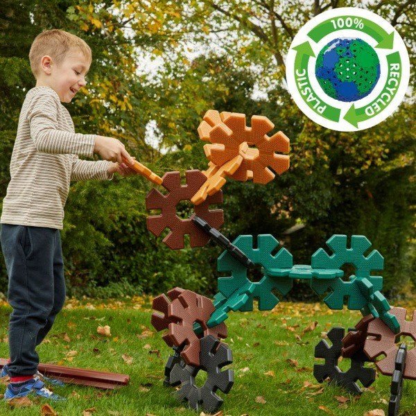 Giant Polydron Class Set Natural Colours - ABC School Supplies