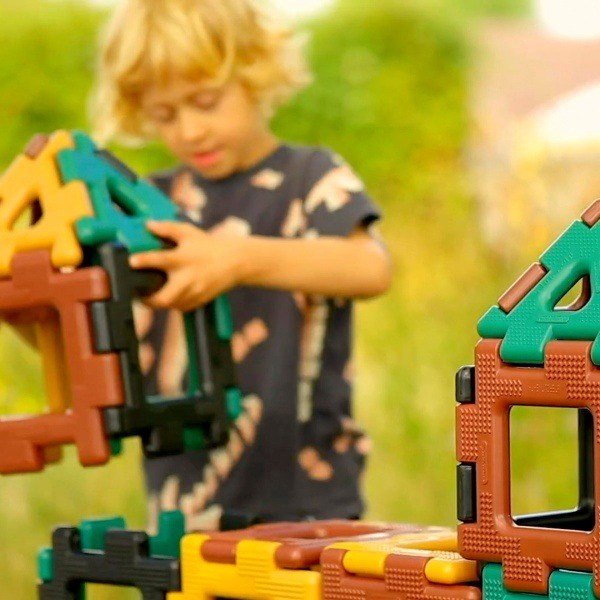 Giant Polydron Set Natural Colours - ABC School Supplies