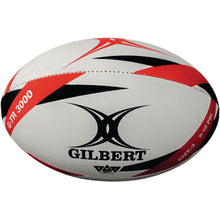Gilbert G - TR3000 Training Rugby Ball - White/Red - Size 3 (Pack of 12) - ABC School Supplies