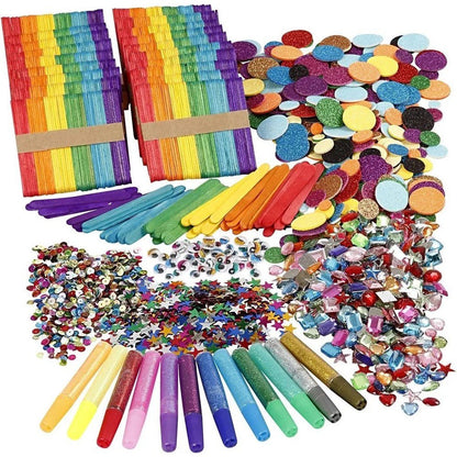 Glitter and Lillipop Sticks - ABC School Supplies