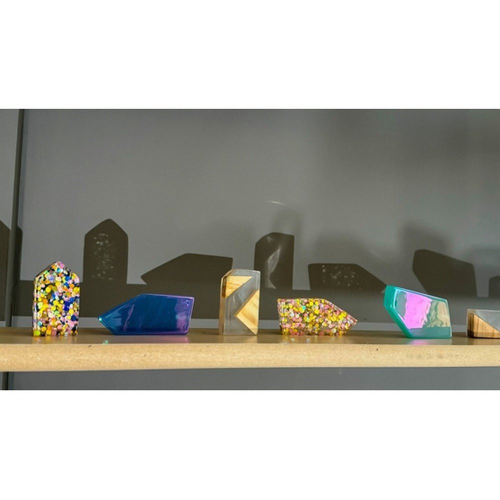 Glitter Resin Loose Parts 16 Pack - ABC School Supplies