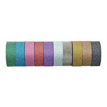Glitter Washi Tape - Pack Of 10 - ABC School Supplies