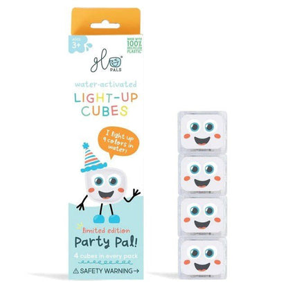 Glo Pals Light up Sensory Cubes - 4 Pack - ABC School Supplies