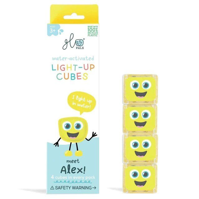 Glo Pals Light up Sensory Cubes - 4 Pack - ABC School Supplies