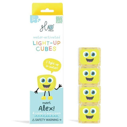 Glo Pals Light up Sensory Cubes - 4 Pack - ABC School Supplies