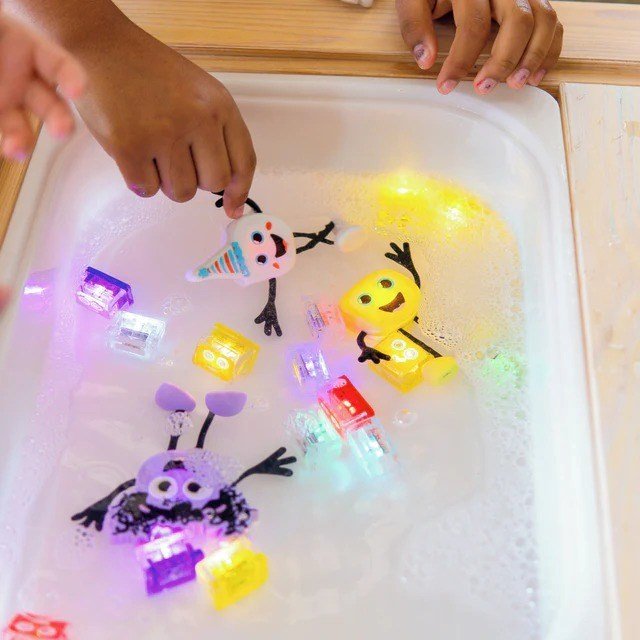 Glo Pals Light up Sensory Cubes - 4 Pack - ABC School Supplies