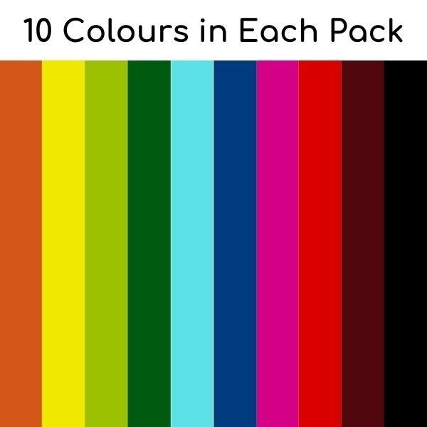 **Glossy Paper Circle Shapes Pack Of 80 - ABC School Supplies