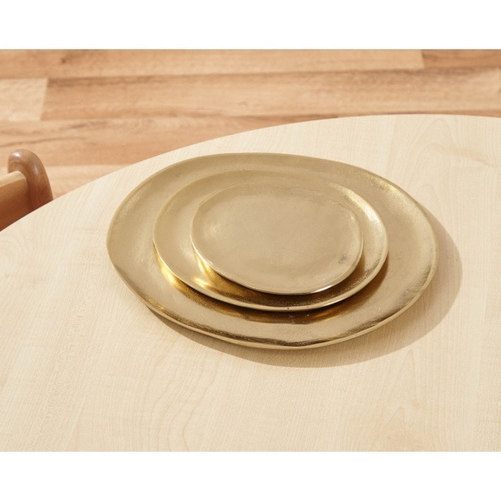 Gold Irregular Shaped Trays - Pack Of 3 - ABC School Supplies