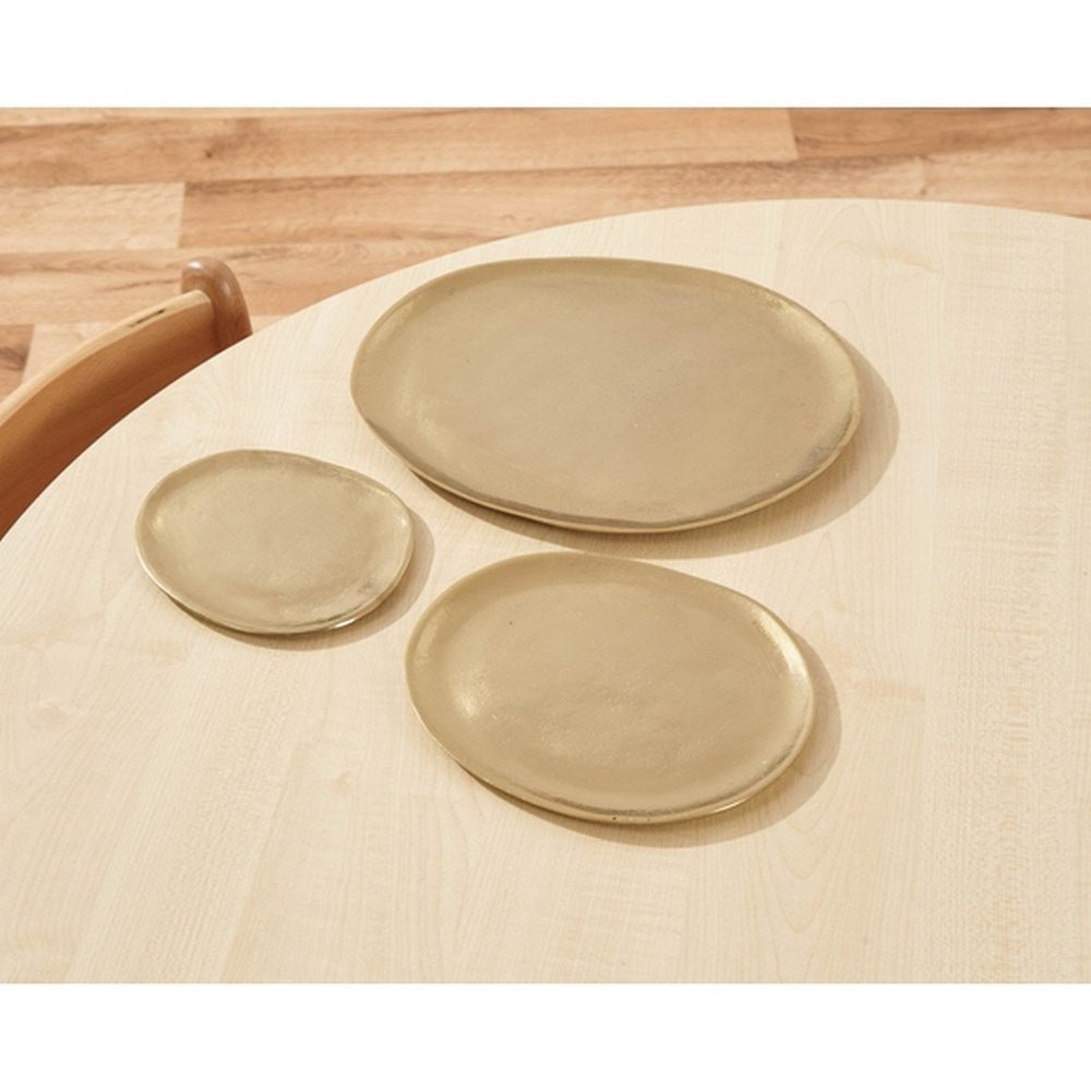 Gold Irregular Shaped Trays - Pack Of 3 - ABC School Supplies