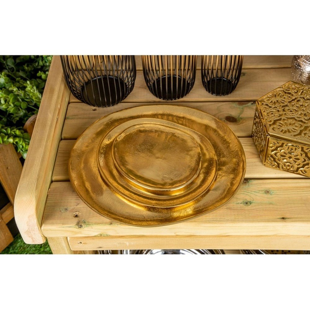 Gold Irregular Shaped Trays - Pack Of 3 - ABC School Supplies