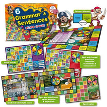 **Grammar & Sentences Board Games Set Of 6 - ABC School Supplies