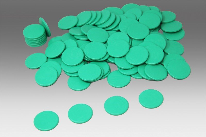 Green Counters Pack of 1000 - ABC School Supplies