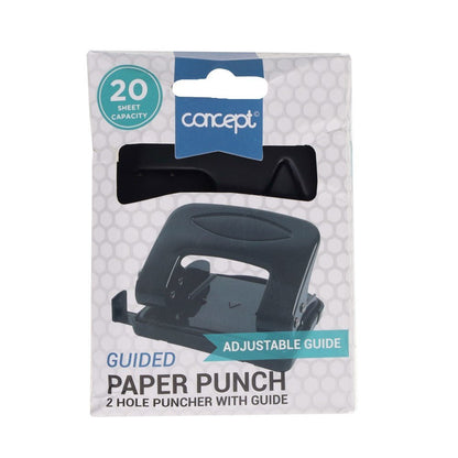 Guided 2 Hole Paper Punch 20 Sheets - ABC School Supplies