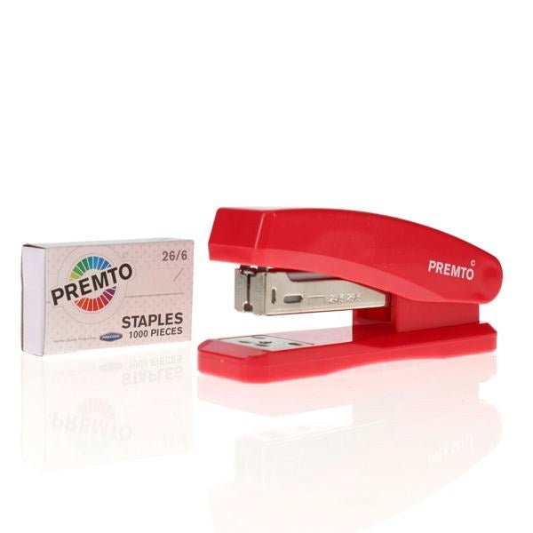Half Strip Stapler and 1000 Staples - ABC School Supplies