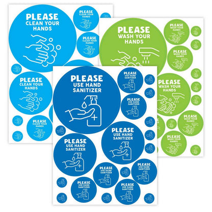 Learning Resources Handwashing Reminder Decals Set Of 60
