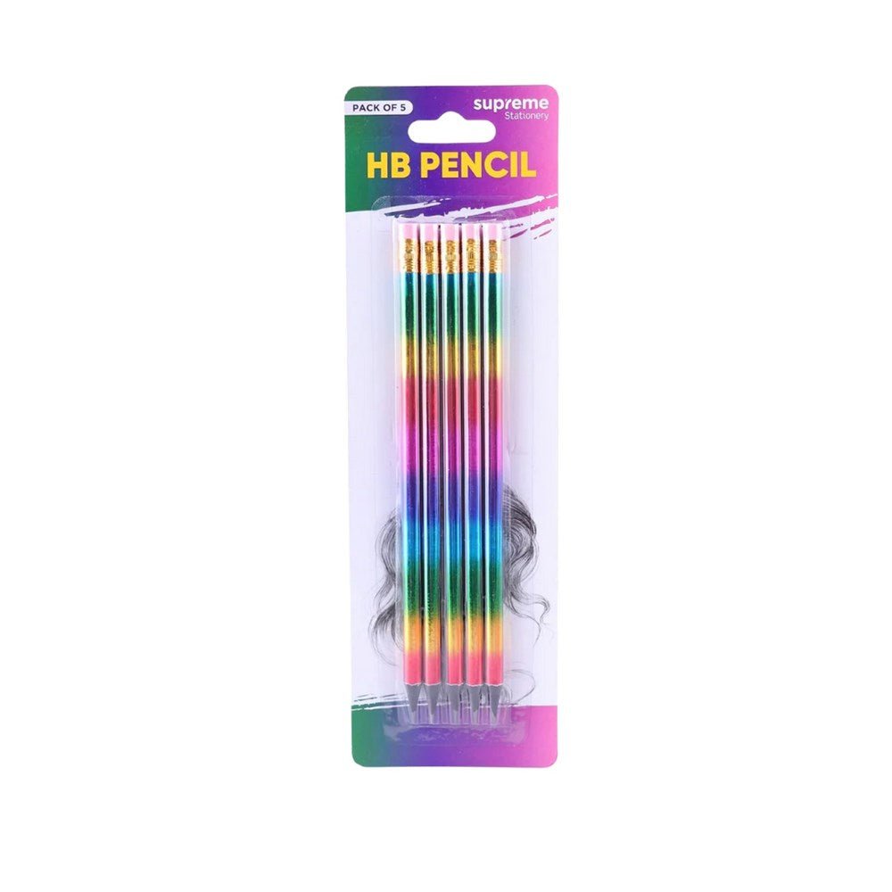 HB Pencils – Lazer Colour 5 Pack - ABC School Supplies