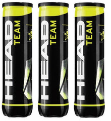 Head Team Tennis Balls Pack Of 12 (3 Tubes Of 4) - ABC School Supplies